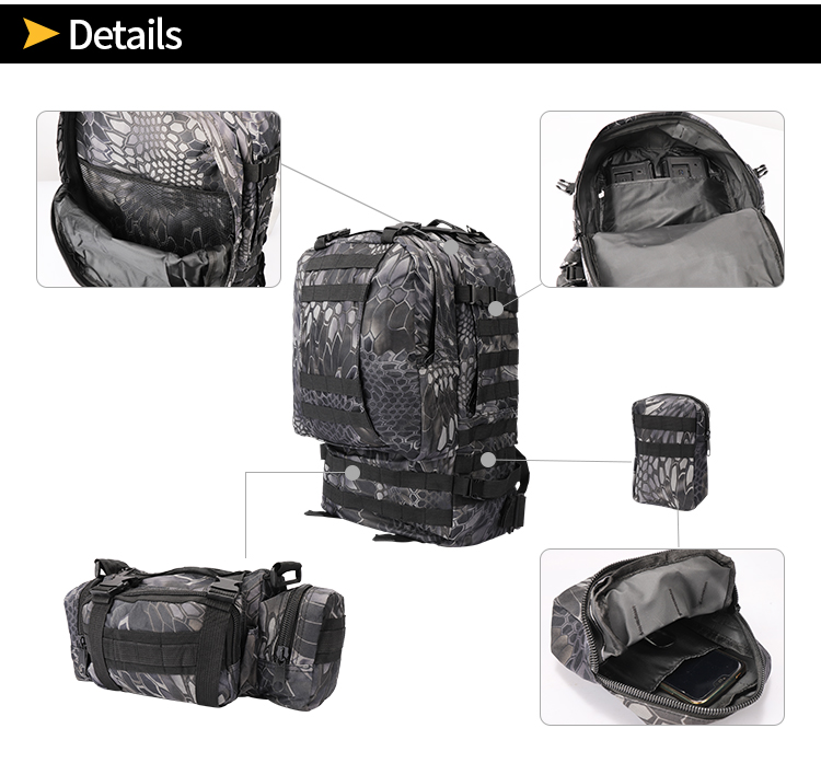 clearance outdoor waterproof black EDC pack