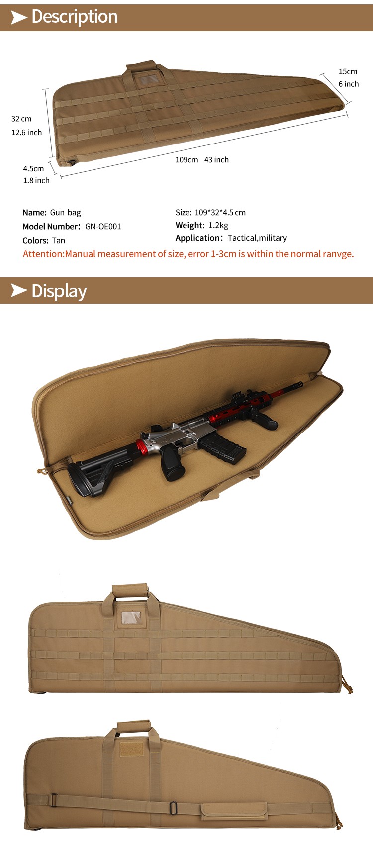 double single soft tactical range bag