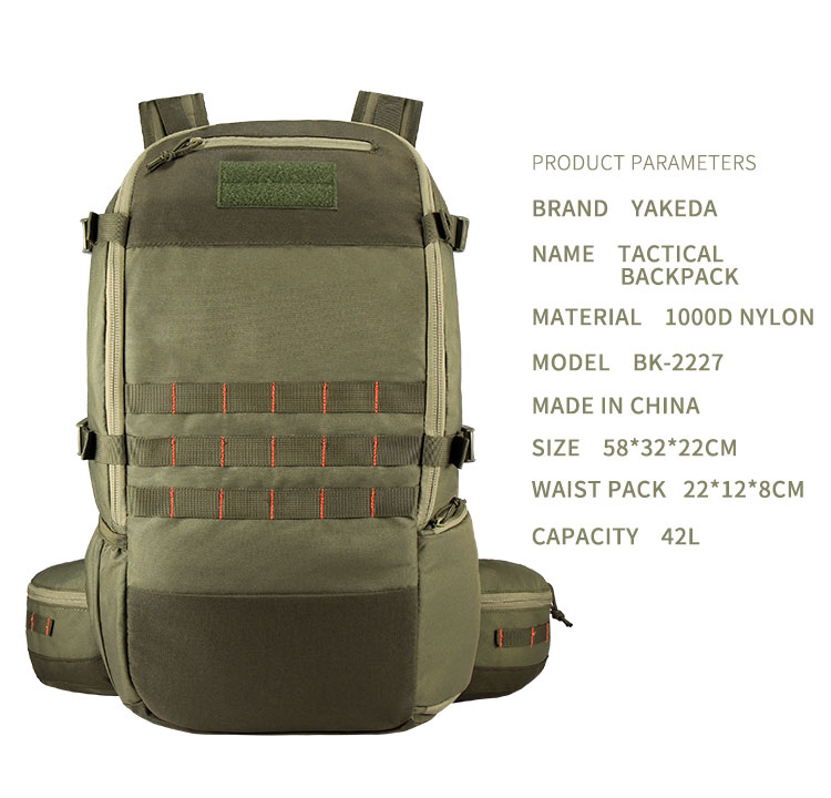 Distinctive Designs Army backpack