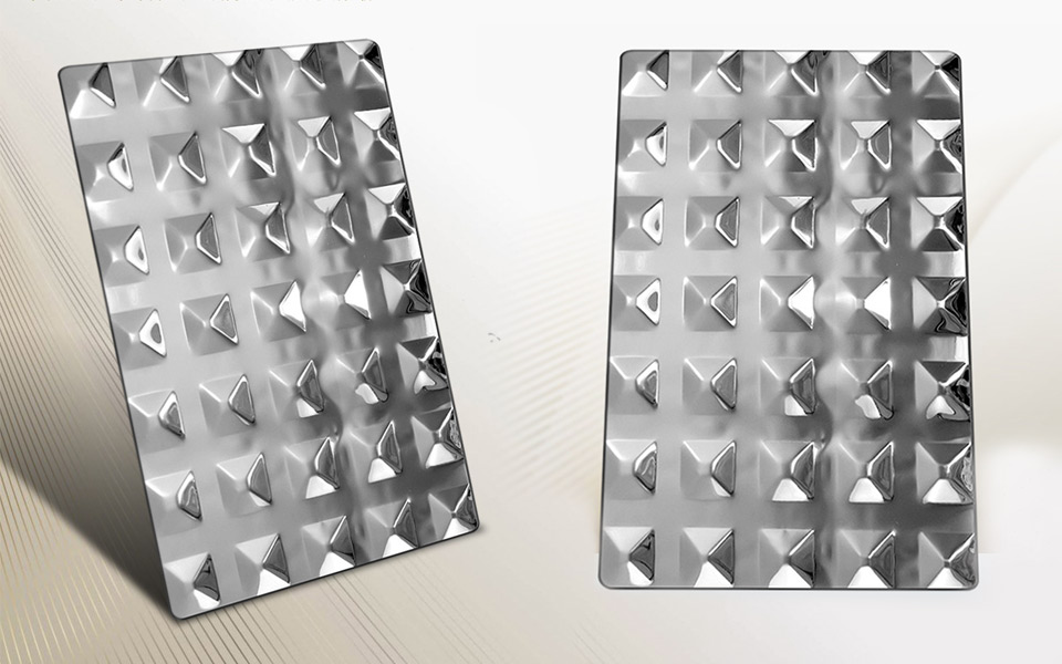 stamped finish silver color stamped finish silver color
