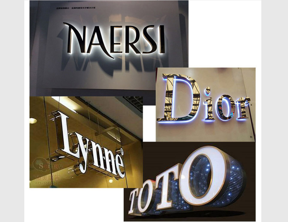 Backlit Stainless Steel Letters