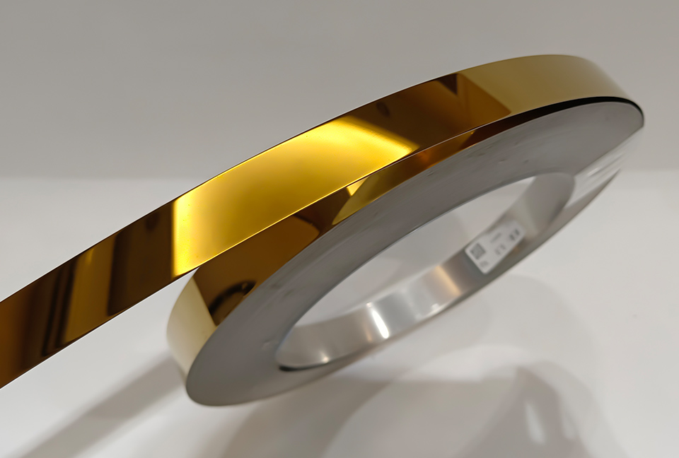 Mirror Gold Stainless Steel strip coil