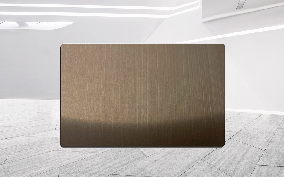 304 bronze hairline finish stainless steel sheet
