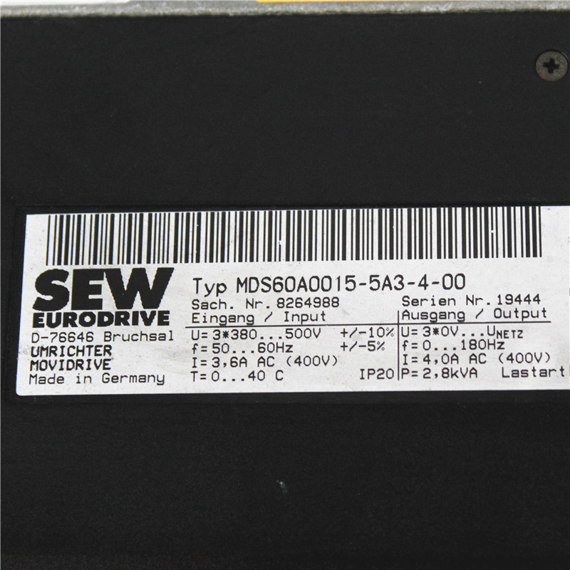 MDS60A0015-5A3-4-00 SEW MDS60A0015-5A3-4-00