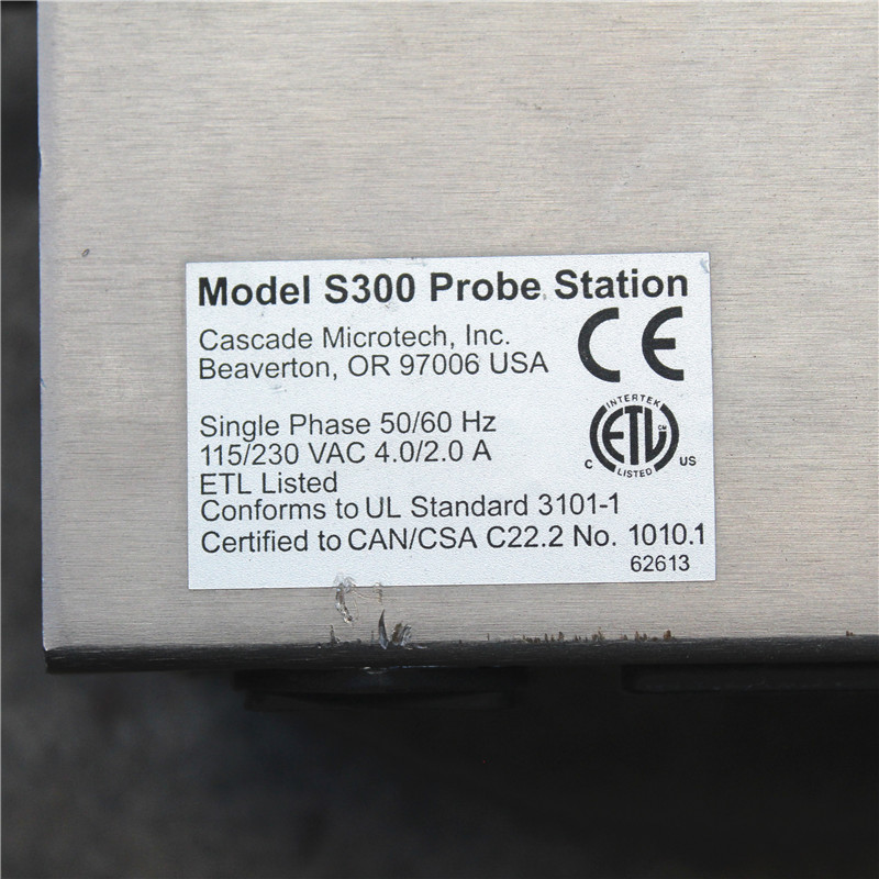 S300 PROBE STATION CASCADE MICROTECH S300 PROBE STATION