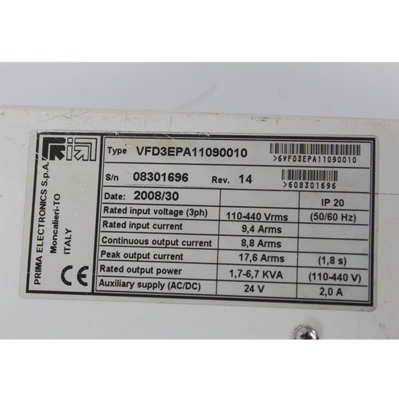 Prima Electro VFD3EPA11090010 VFD3EPA11090010