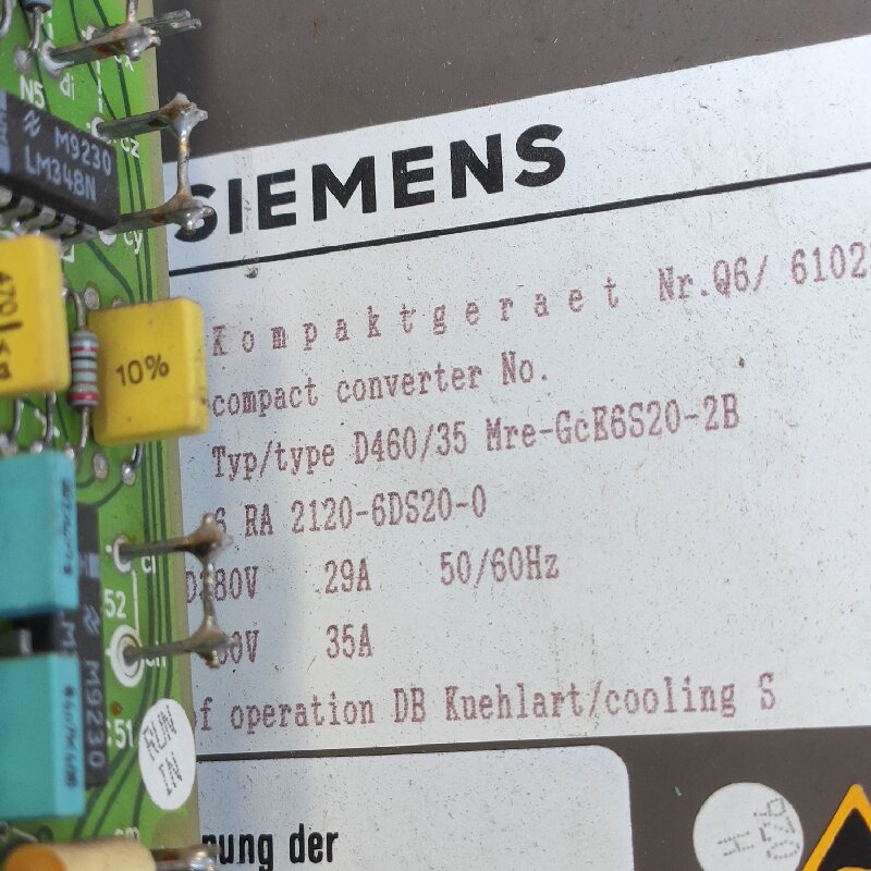 SIEMENS 6RA2120-6DS20-0