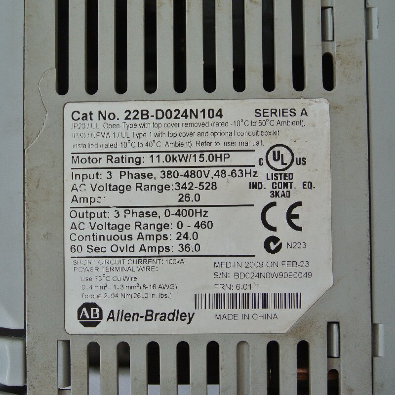 22B-D024N104 Allen-Bradley 22B-D024N104