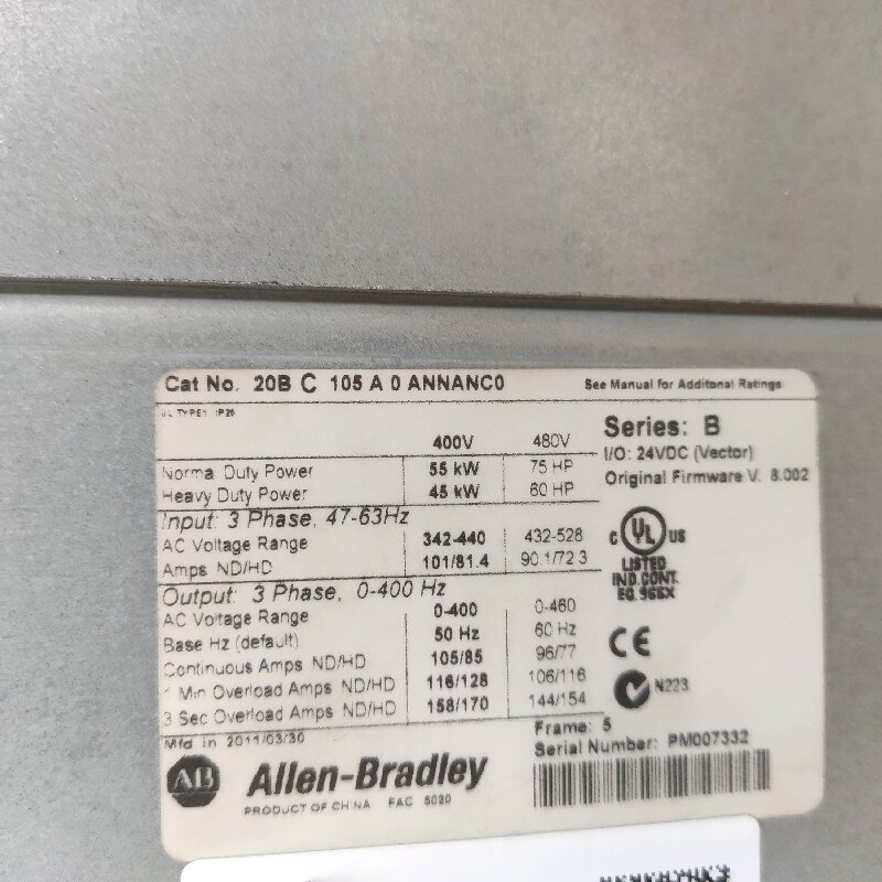 Allen-Bradley 20BC105A0ANNANC0 20BC105A0ANNANC0