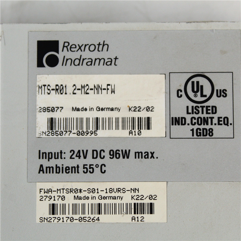 INDRAMAT MTS-R01.2-M2-NN-FW MTS-R01.2-M2-NN-FW