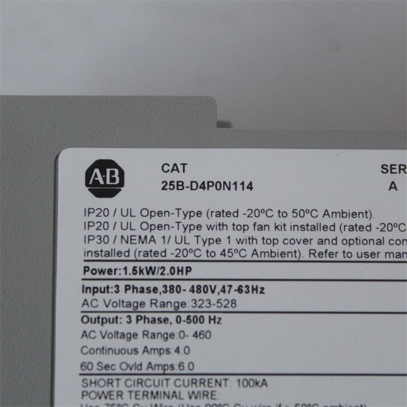 25B-D4P0N114 Allen-Bradley 25B-D4P0N114