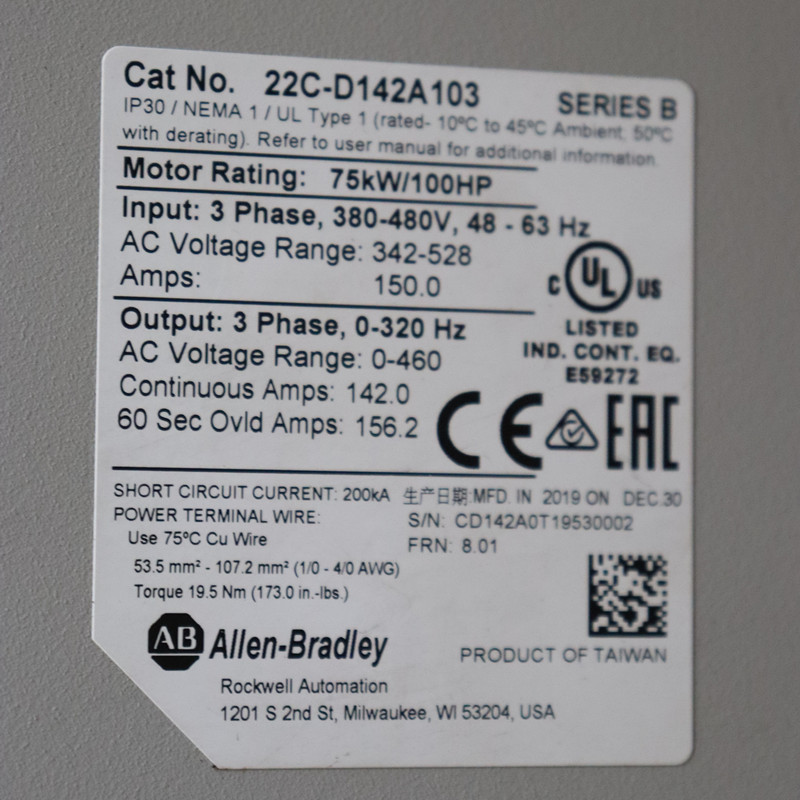 22C-D142A103 Allen-Bradley 22C-D142A103