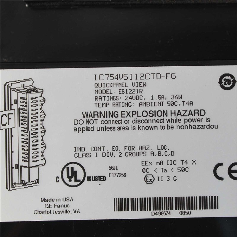GE FANUC IC754VSI12CTD-FG IC754VSI12CTD-FG