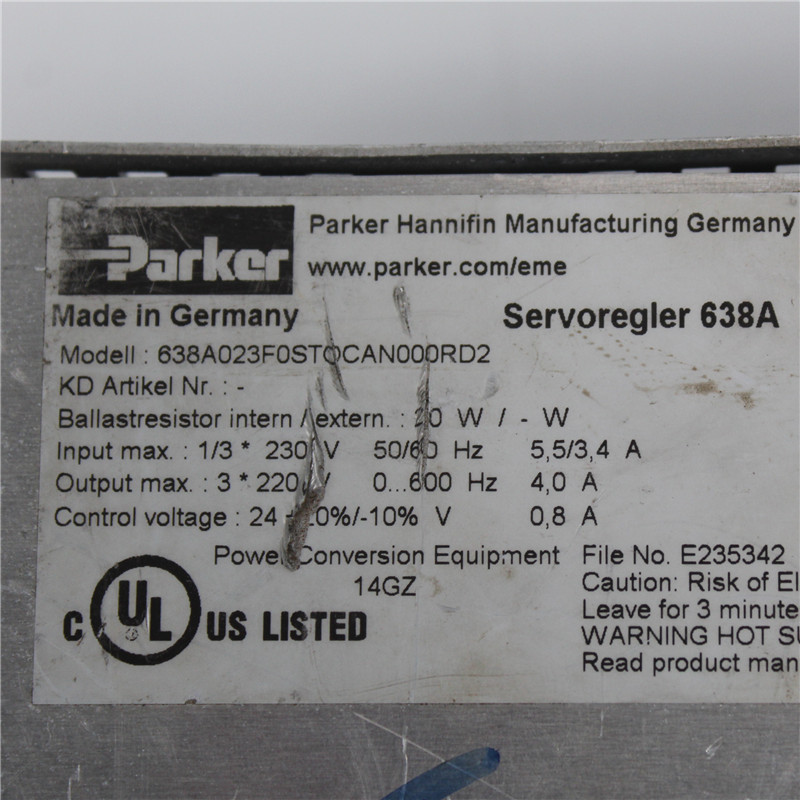 638A023F0STOCAN000RD2 638A023F0STOCAN000RD2 Parker