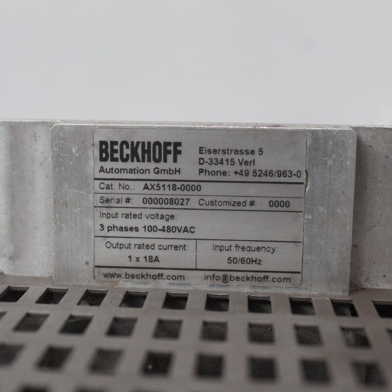 Beckhoff AX5118-0000 AX5118-0000