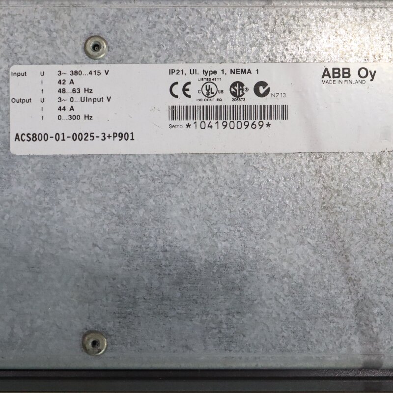 ABB ACS800-01-0025-3+P901 ACS800-01-0025-3+P901