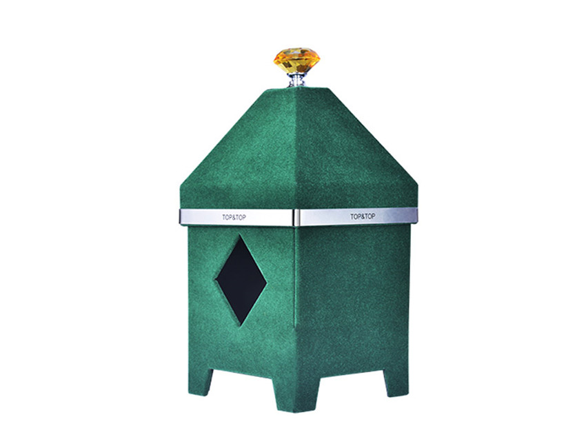 House Shape Green Candle Box House Shape Green Candle Box