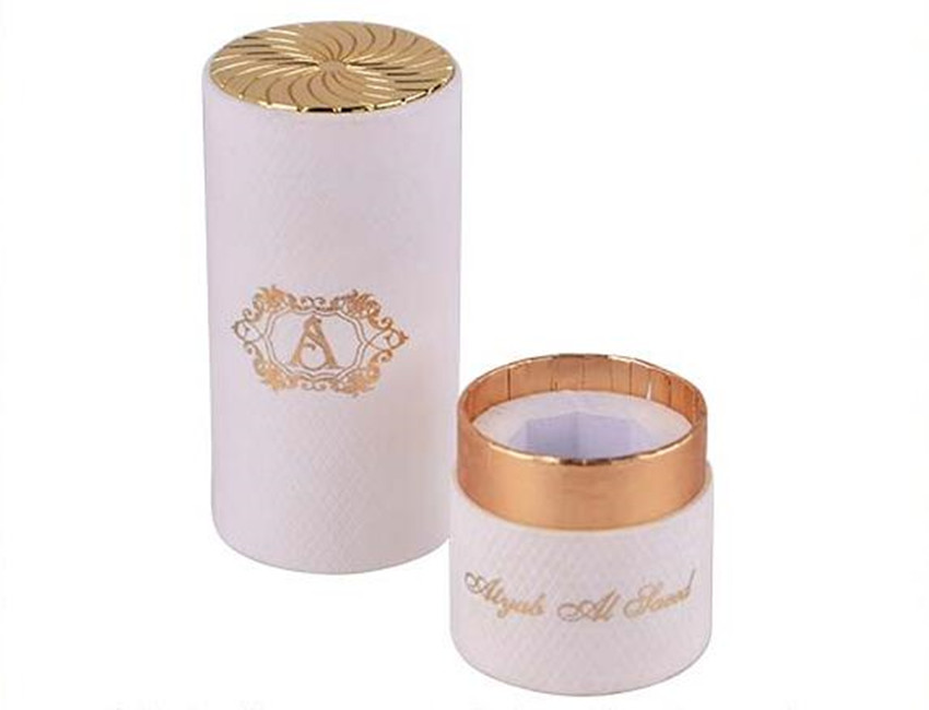 Golden Round Paper Box