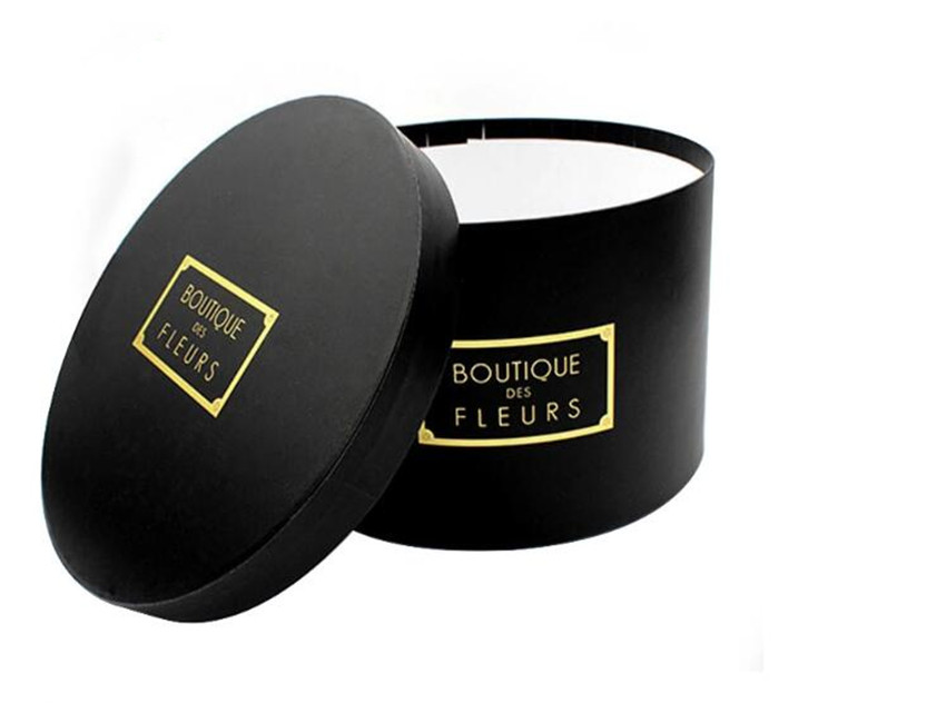 Black Rose Flower Round Box Black Rose Flower Round Box