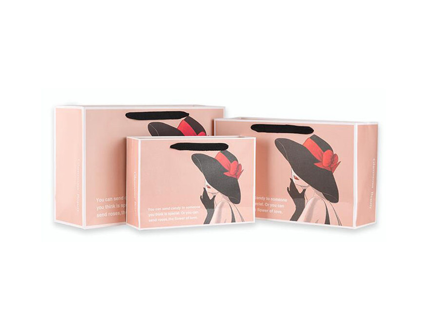 Pink Paper Shopping Bags Pink Paper Shopping Bags