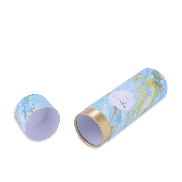 blue round tube box blue round tube box