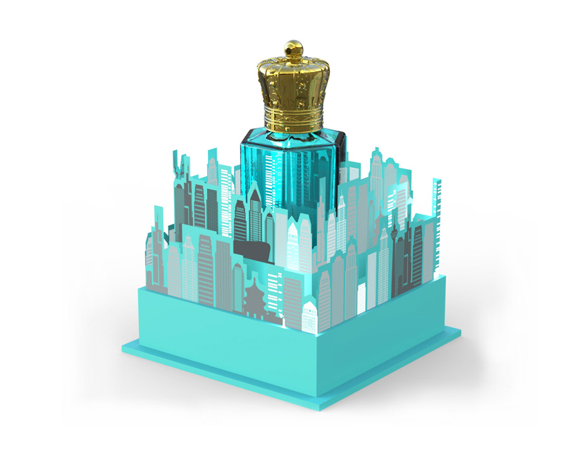 Blue Perfume Packaging Box Blue Perfume Packaging Box