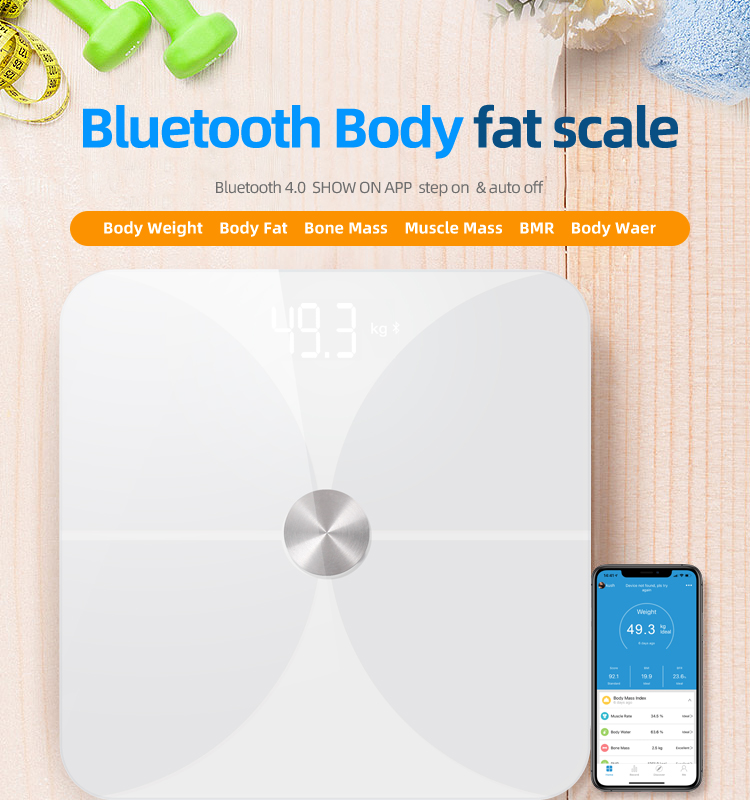 Bathroom use smart body fat digital scale Bathroom use smart body fat digital scale