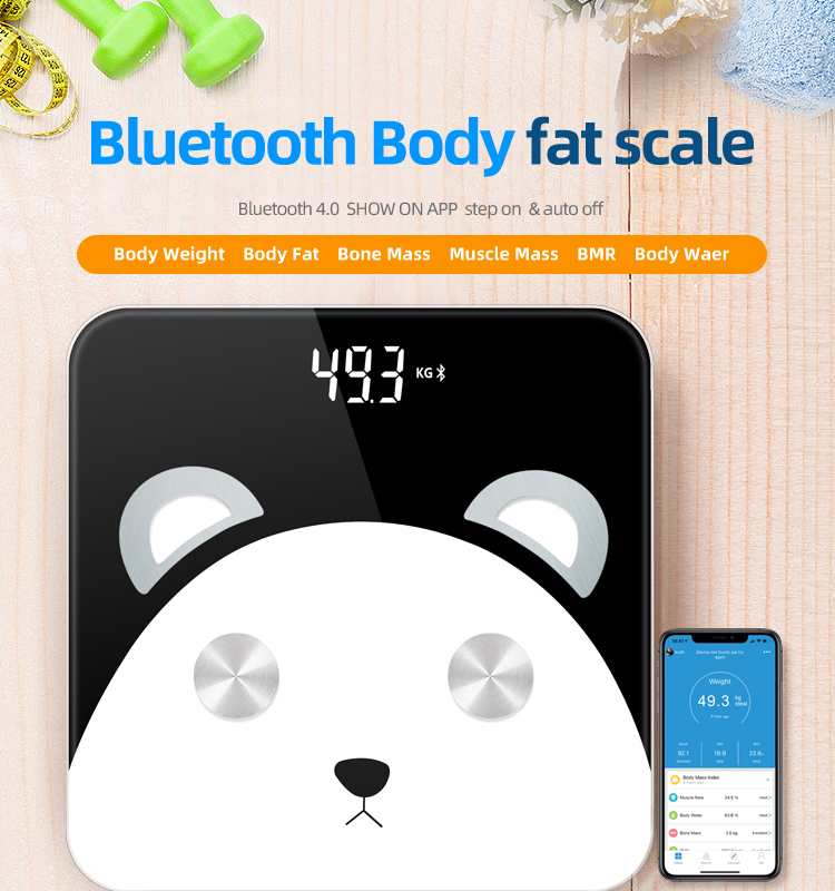 LED Bluetooth Body Scales use at bathroom LED Bluetooth Body Scales use at bathroom
