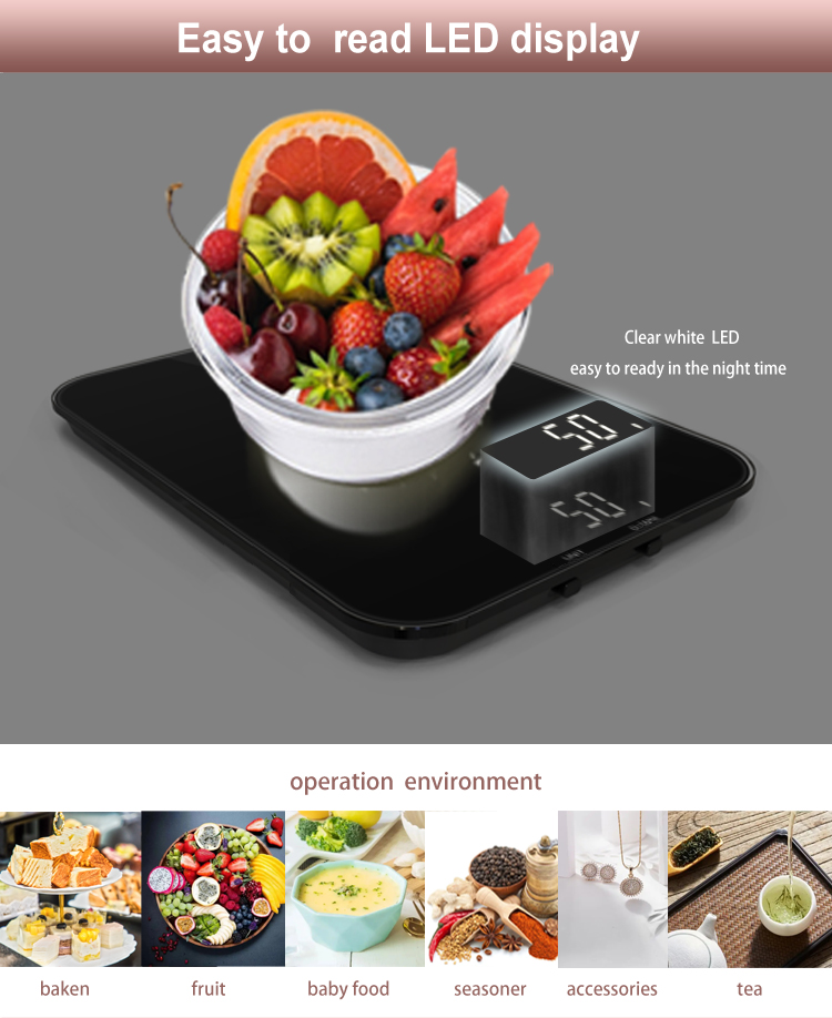 Rechargeable kitchen scale Rechargeable kitchen scale