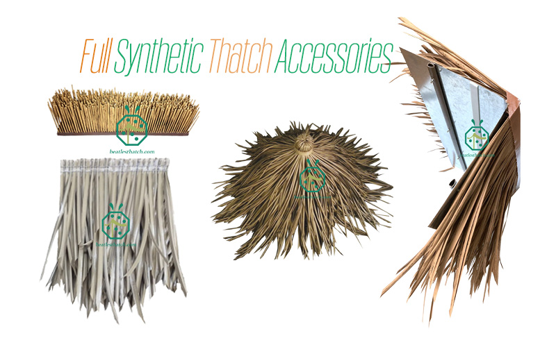 Ridge thatch, hip valley thatch roof, eave thatch roof for synthetic thatch roof accessories Ridge thatch, hip valley thatch roof, eave thatch roof for synthetic thatch roof accessories