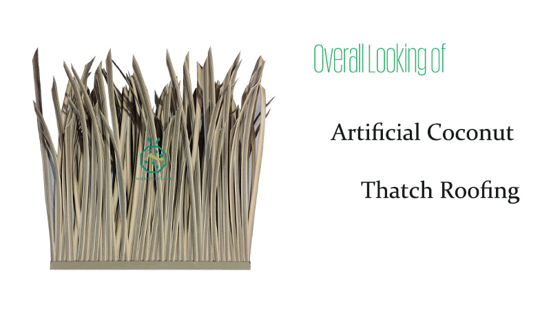 Synthetic coconut thatch roof for park pavilion, zoo cottage, restaurant tiki hut, beach bungalow construction Synthetic coconut thatch roof for park pavilion, zoo cottage, restaurant tiki hut, beach bungalow construction