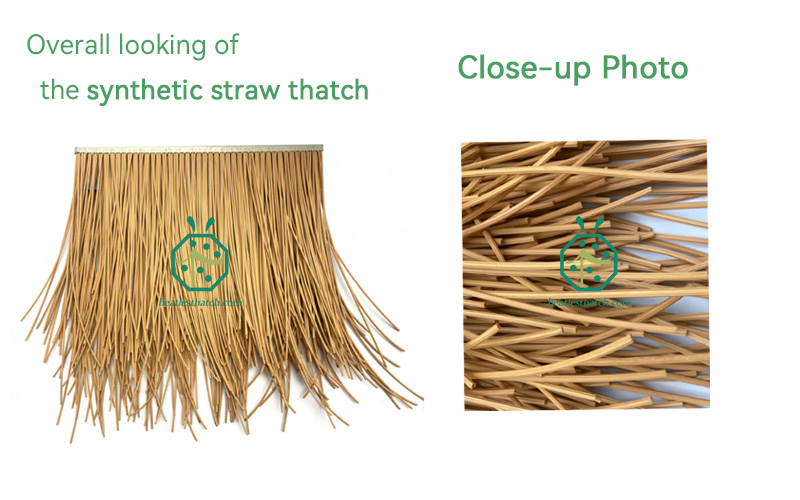 Synthetic straw thatch roof for water villa beach hotel construction