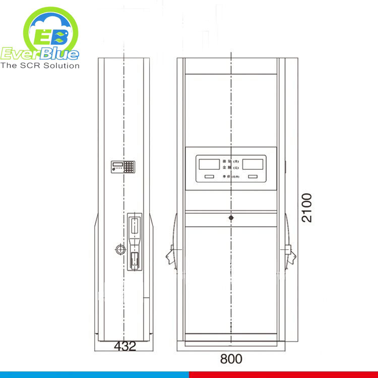 High quality diesel gasoline station fuel filling dispenser