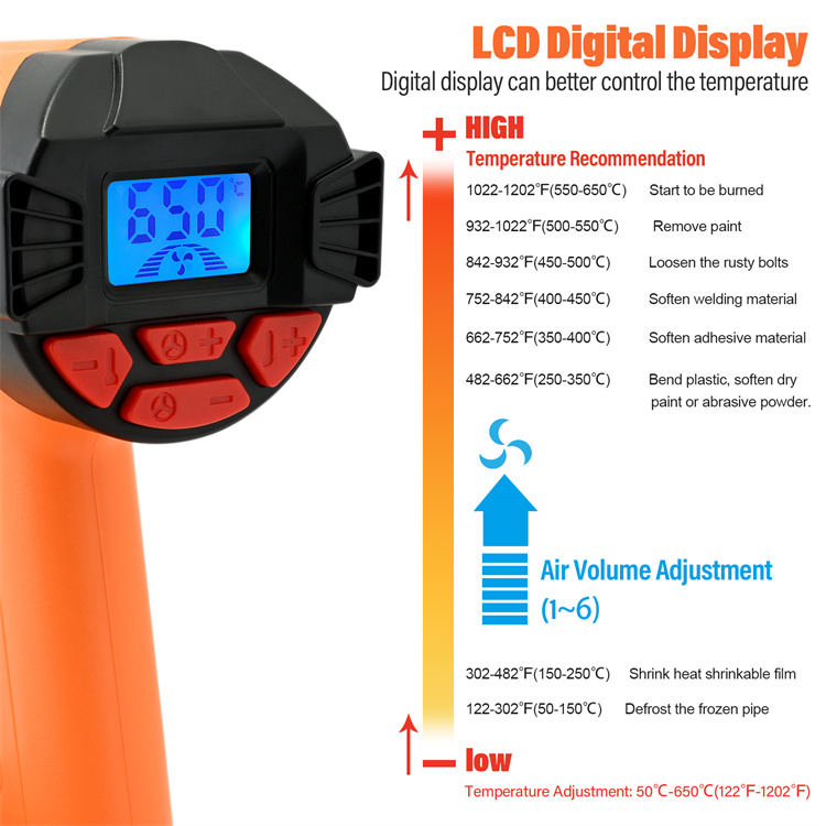 digital heating gun digital heating gun