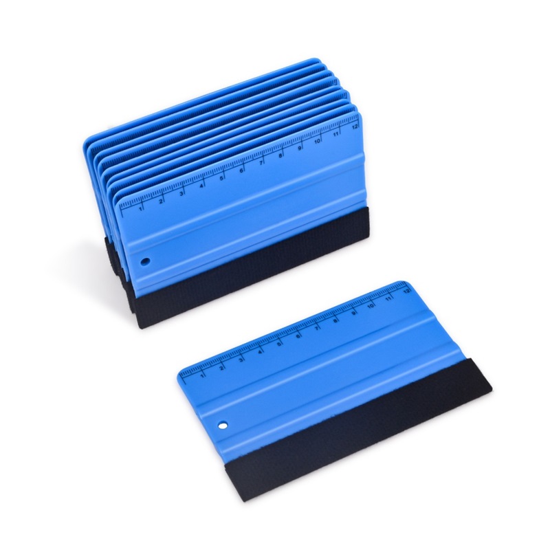 Blue felt squeegee Blue felt squeegee