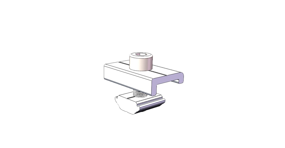 Solar rail clamp Rail clamp (POW-GRC)