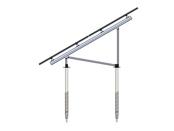 ground solar mounting system All-aluminum standard ground solar mounting system