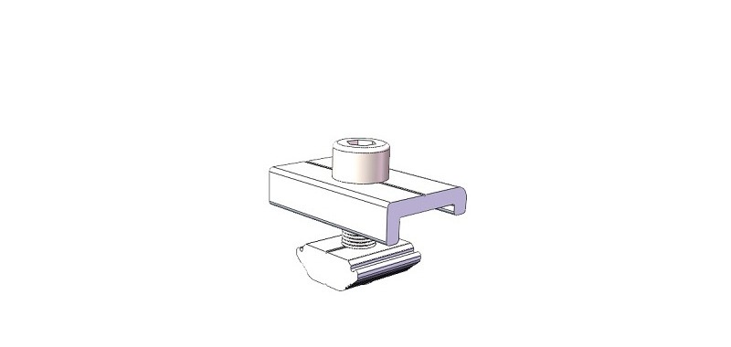 Solar rail clamp Rail clamp (POW-GRC)