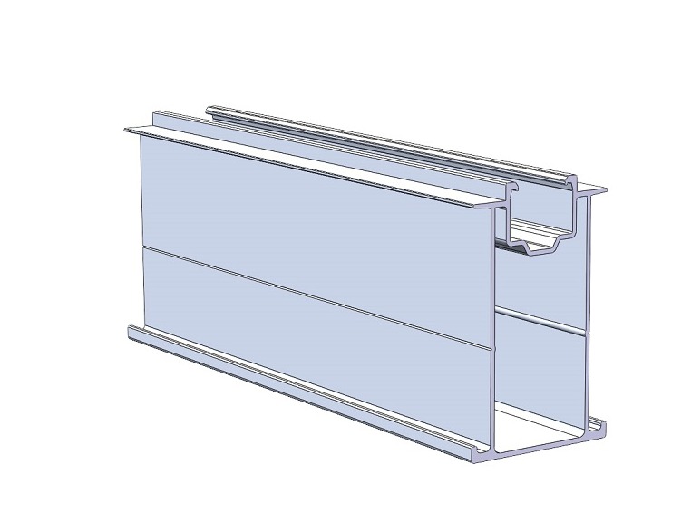 Ground mounting 80mm rail 