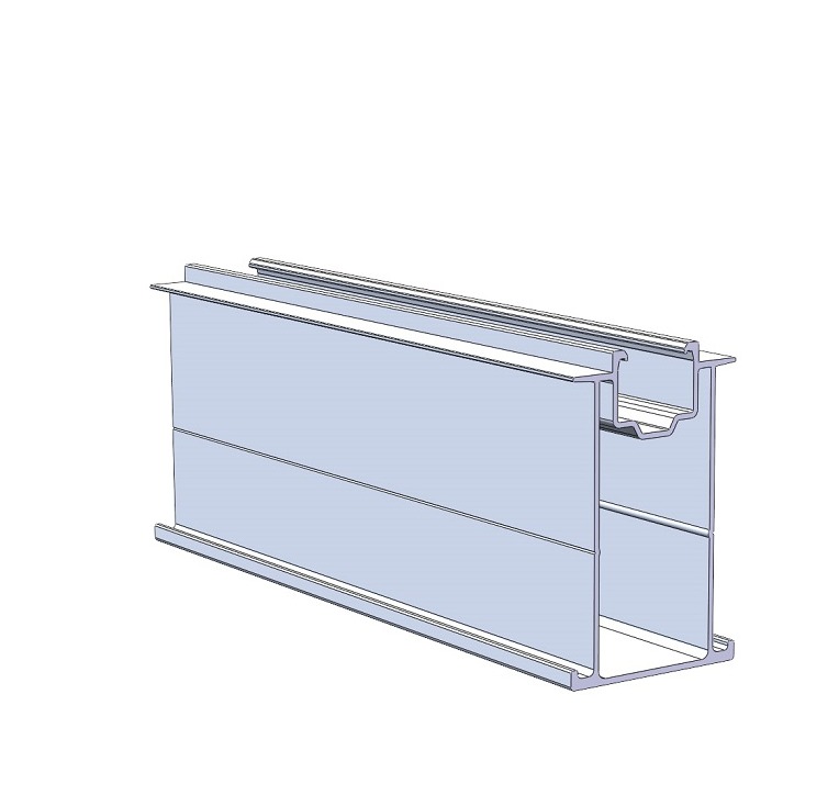 Solar ground mounting rail Ground mounting 80mm rail (POW-R80)