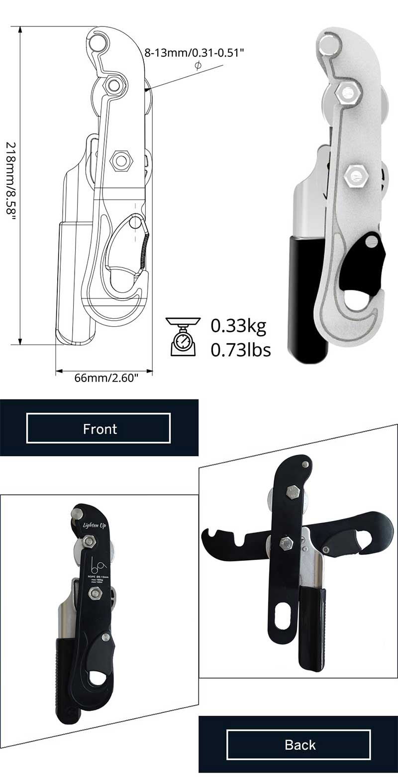 Climbing Gear Ascender 