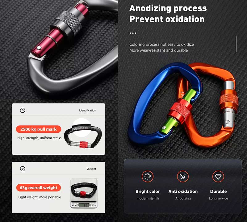 d shaped carabiner d shaped carabiner