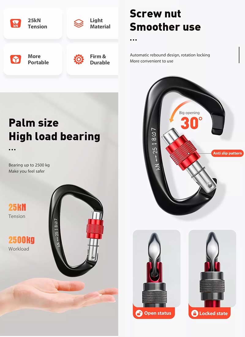 d shaped carabiner d shaped carabiner