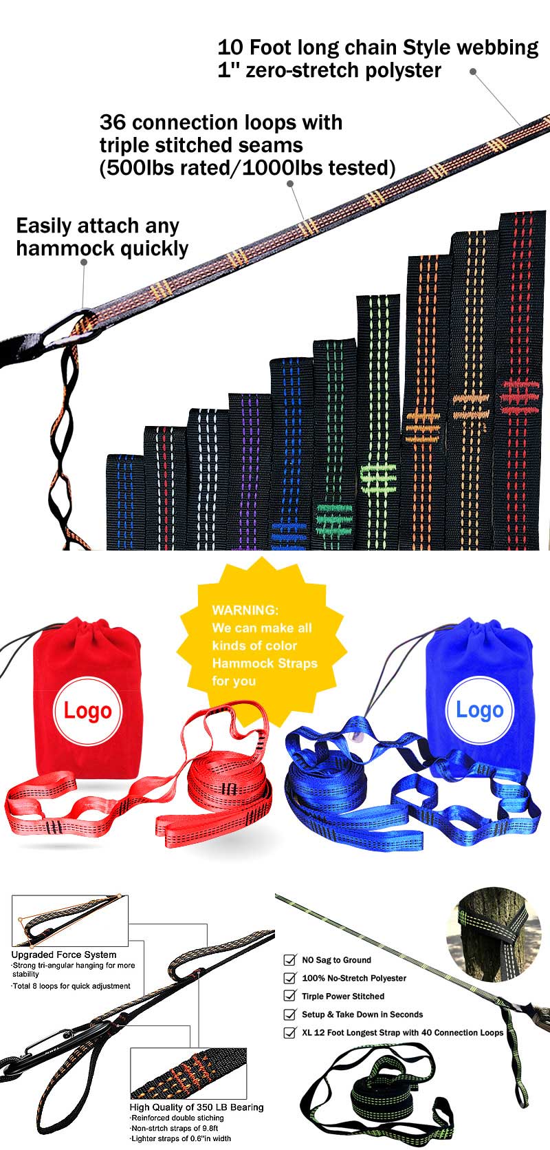 Colorful Hammock Straps