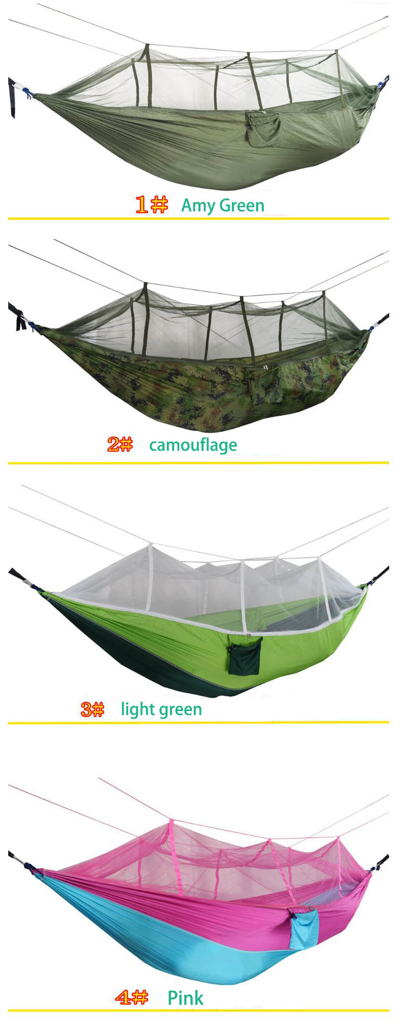 camping hammock with mosquito net