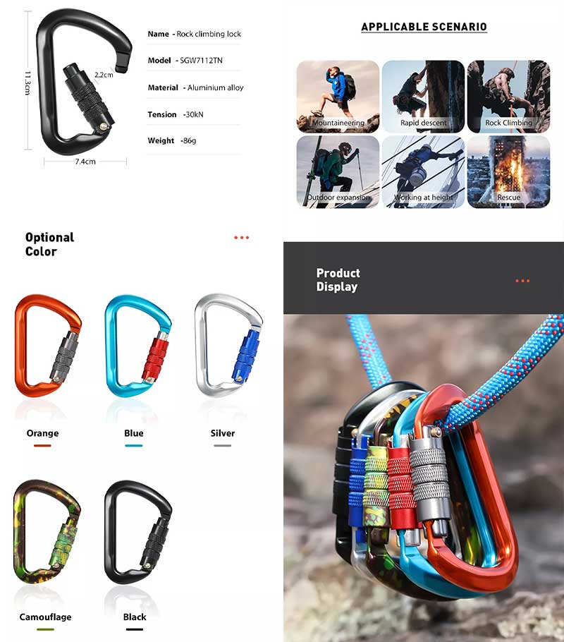30KN Heavy Duty Carabiner 30KN Heavy Duty Carabiner