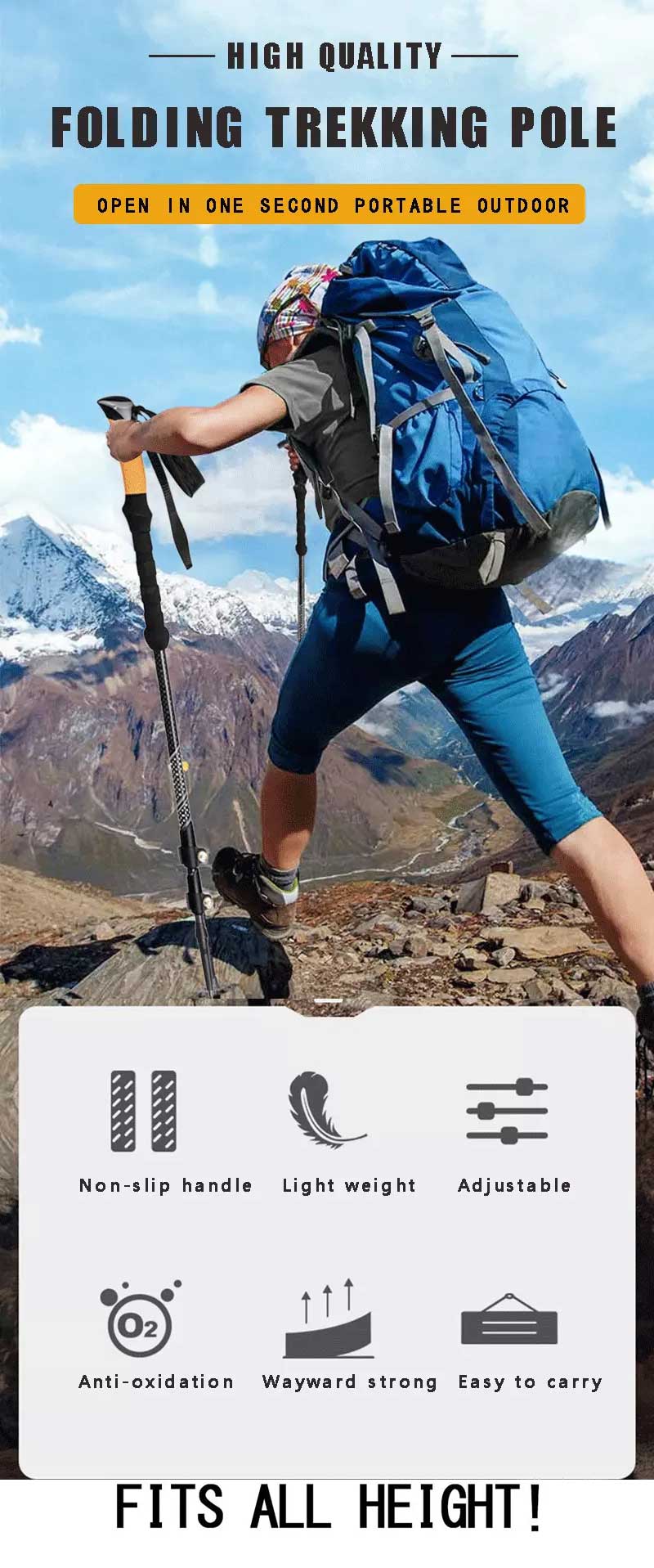 Telescopic Trekking Pole