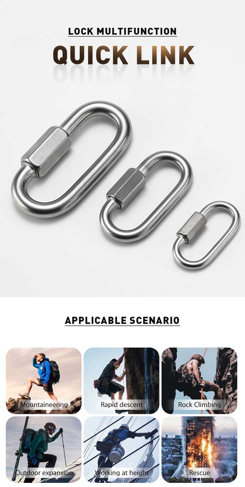 Carabiner Stainless Steel 