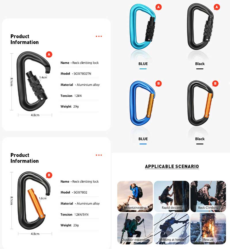 Carabiners Hook Carabiners Hook