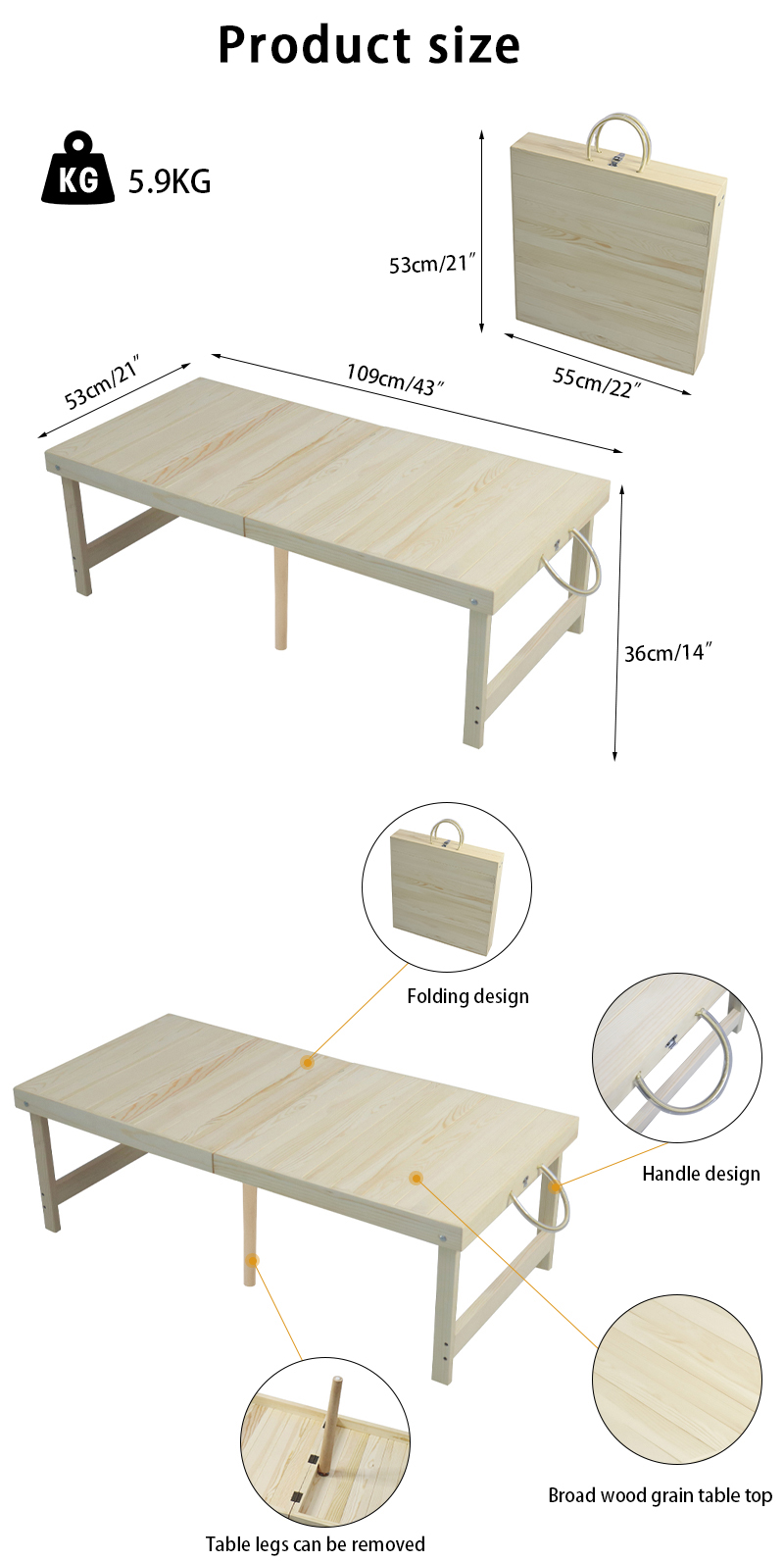 folding camping table